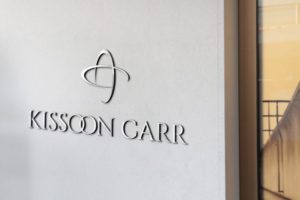 Kissoon Carr Sign on Building